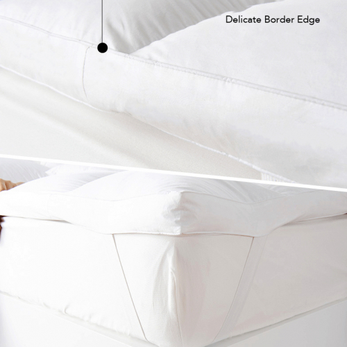 White Custom Size Washable Bed Sleeping Hotel Feather Down Mattress Topper Pad 2026-Feather Down