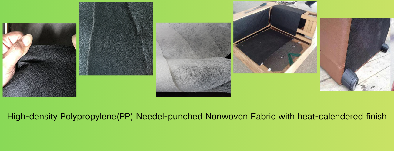 High-density Polypropylene(PP)Needle-punched Nonwoven Fabric with heat-ccalendered finishe-Feather Down